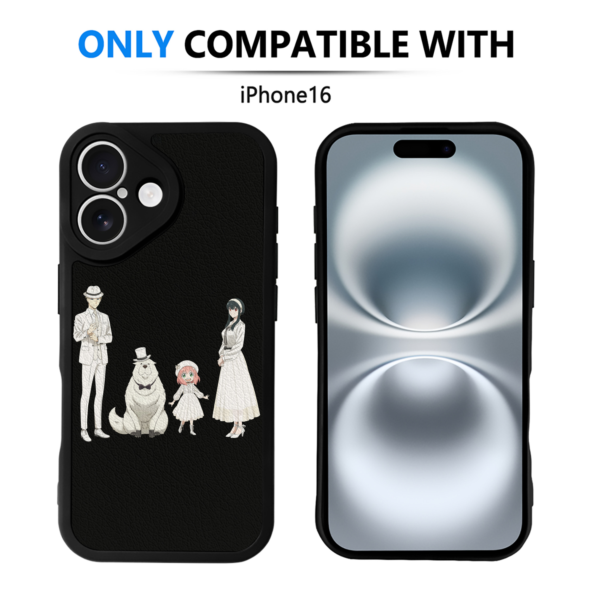 （画像用） SPY×FAMILY间谍家家酒 【iPhone 16シリーズ対応】シリコンスマホケース（レザー調） 材質：シリコン